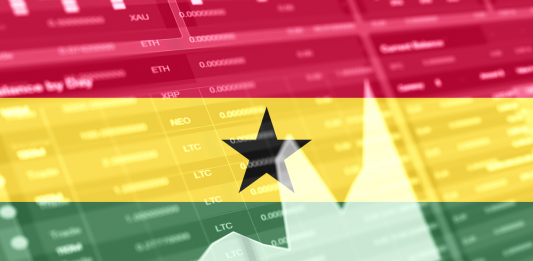 Ghanaian flag.