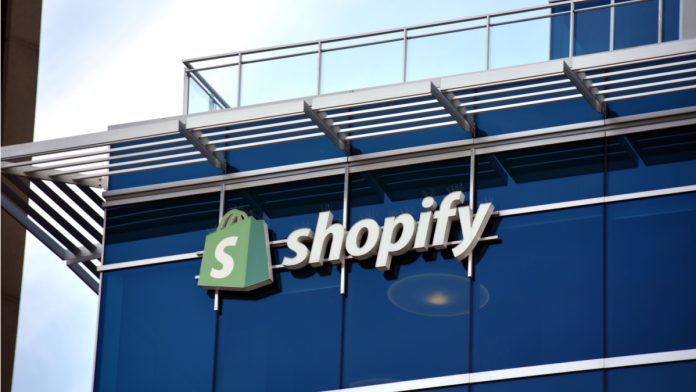 Building with Shopify sign