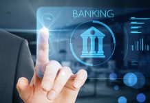 Tink provides gateway to Open Banking for Splitwise Man tapping on digital screen that says "Banking".