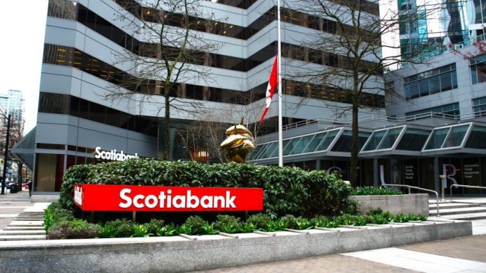 Scotiabank building located in Vancouver city.