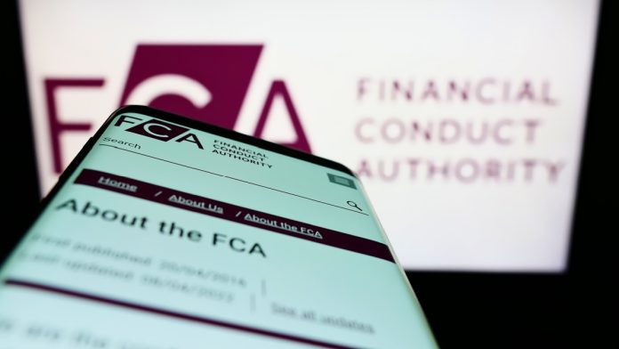 Image of a computer with the FCA logo on, following announcement of new UK stablecoin proposals