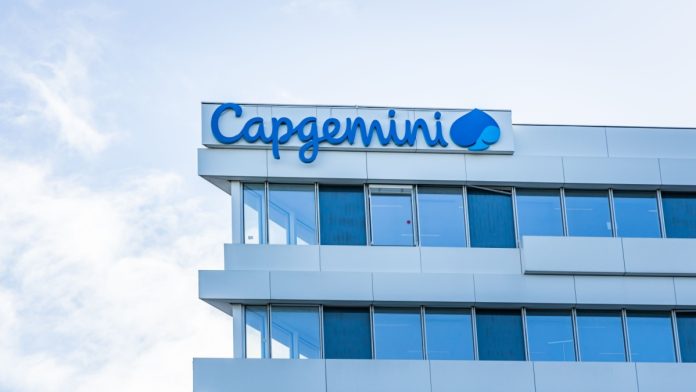 An outside view of a Capgemini building, following the announcement of their new KYC sandbox