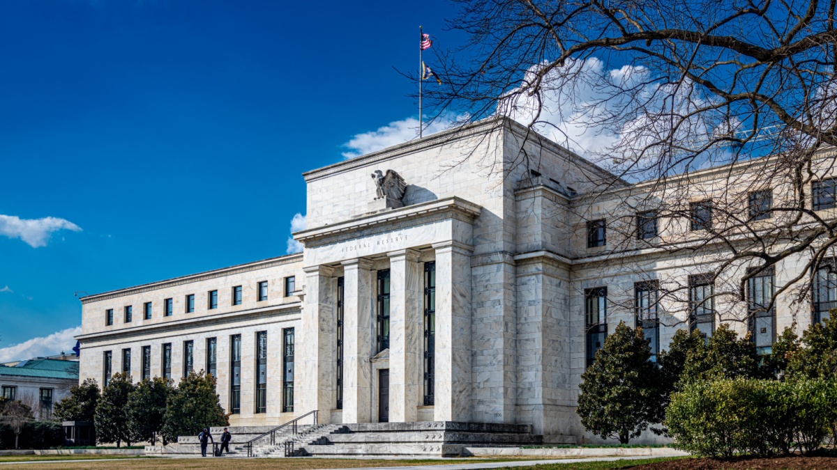 Front facade of the US Federal Reserve