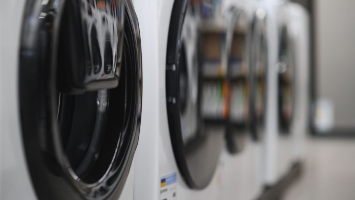 Image of washing machines to represent money laundering