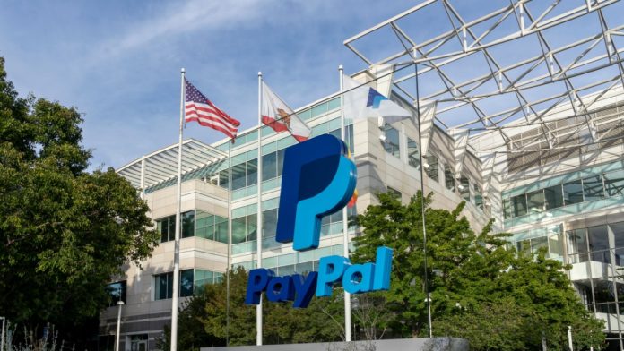 PayPal headquarters in San Jose, California, USA - June 10, 2023. PayPal Holdings, Inc. is an American multinational financial technology company operating an online payments system.
