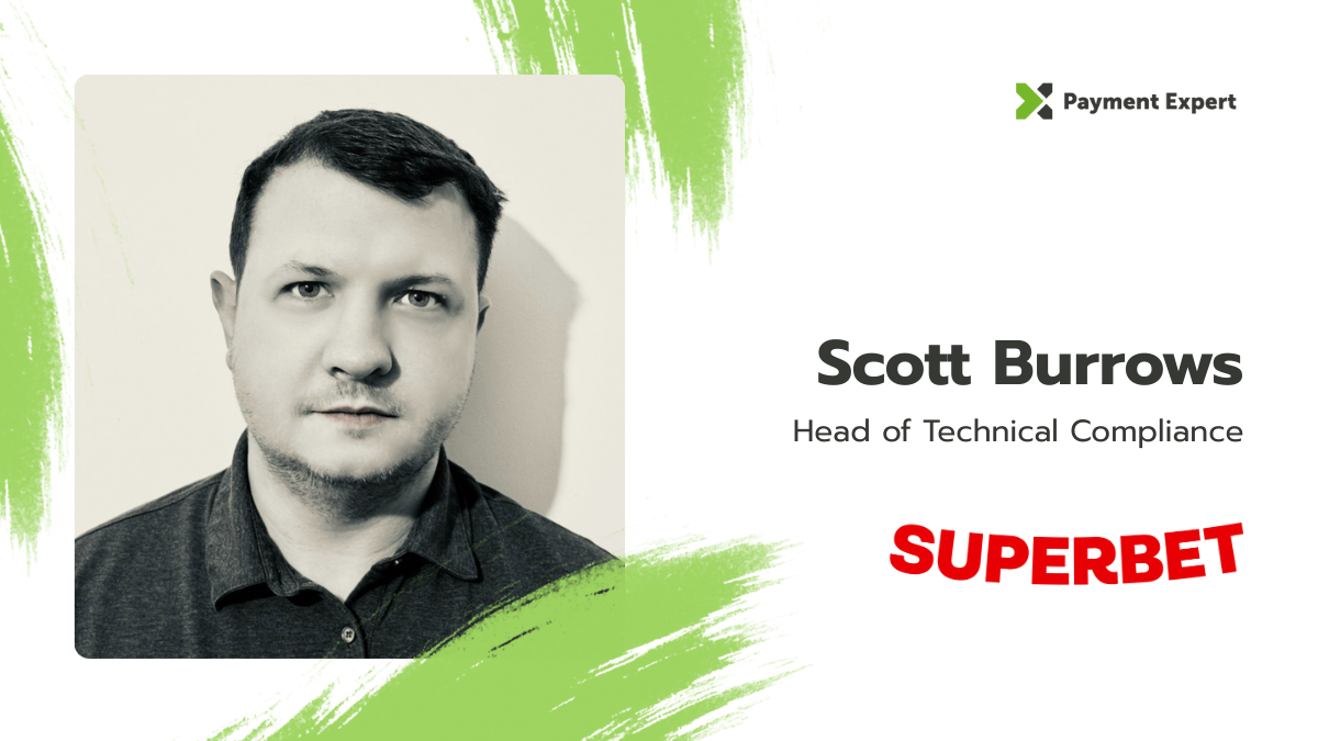 Head shot of Scott Burrows for his interview with Payment Expert on crypto