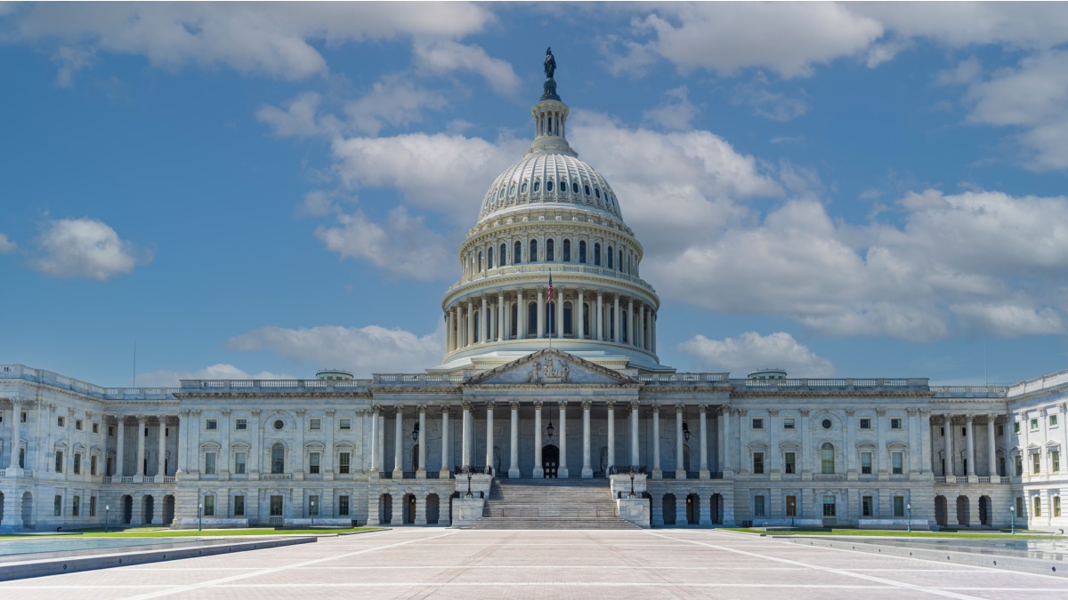Image of the Capitol Building in washington, where 112 crypto firms have written to US Senators