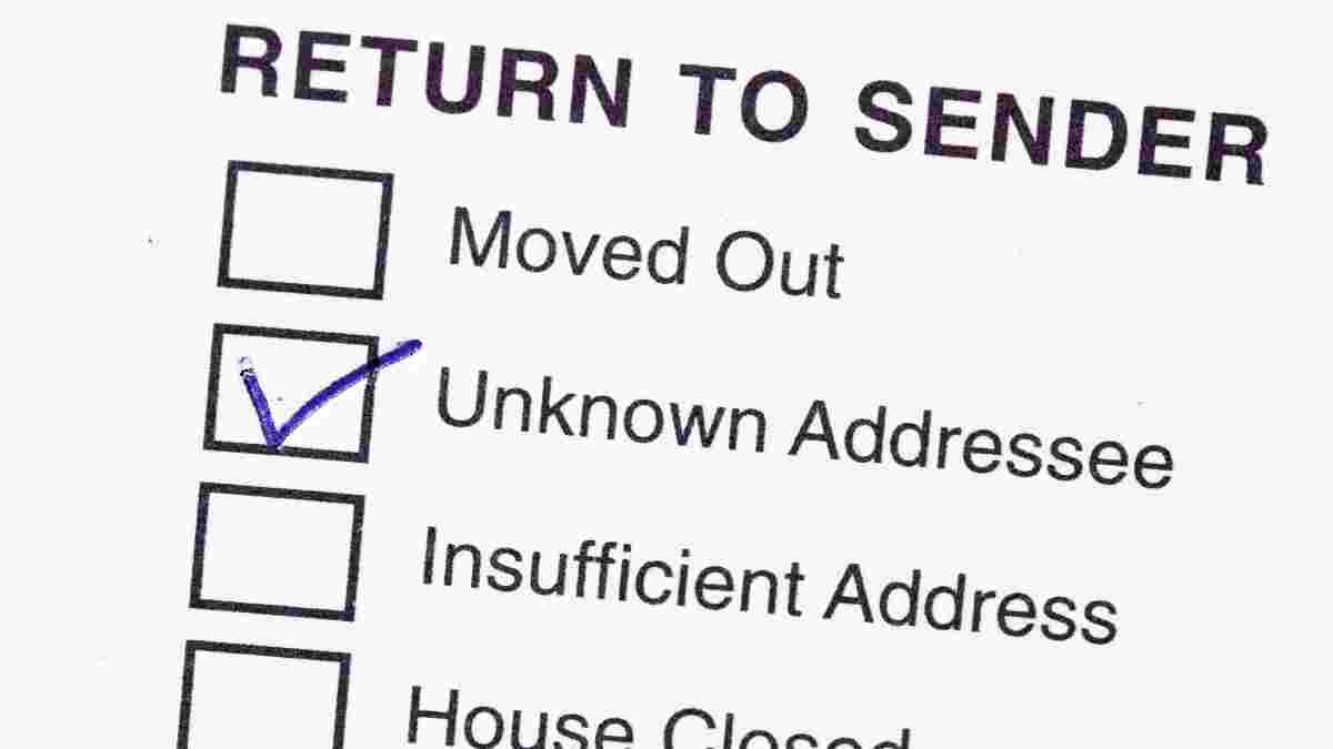 Return to sender form