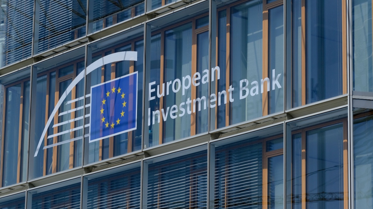 Exterior view of headquarters of of the European Investment Bank (EIB) in Luxembourg on June 2, 2023.