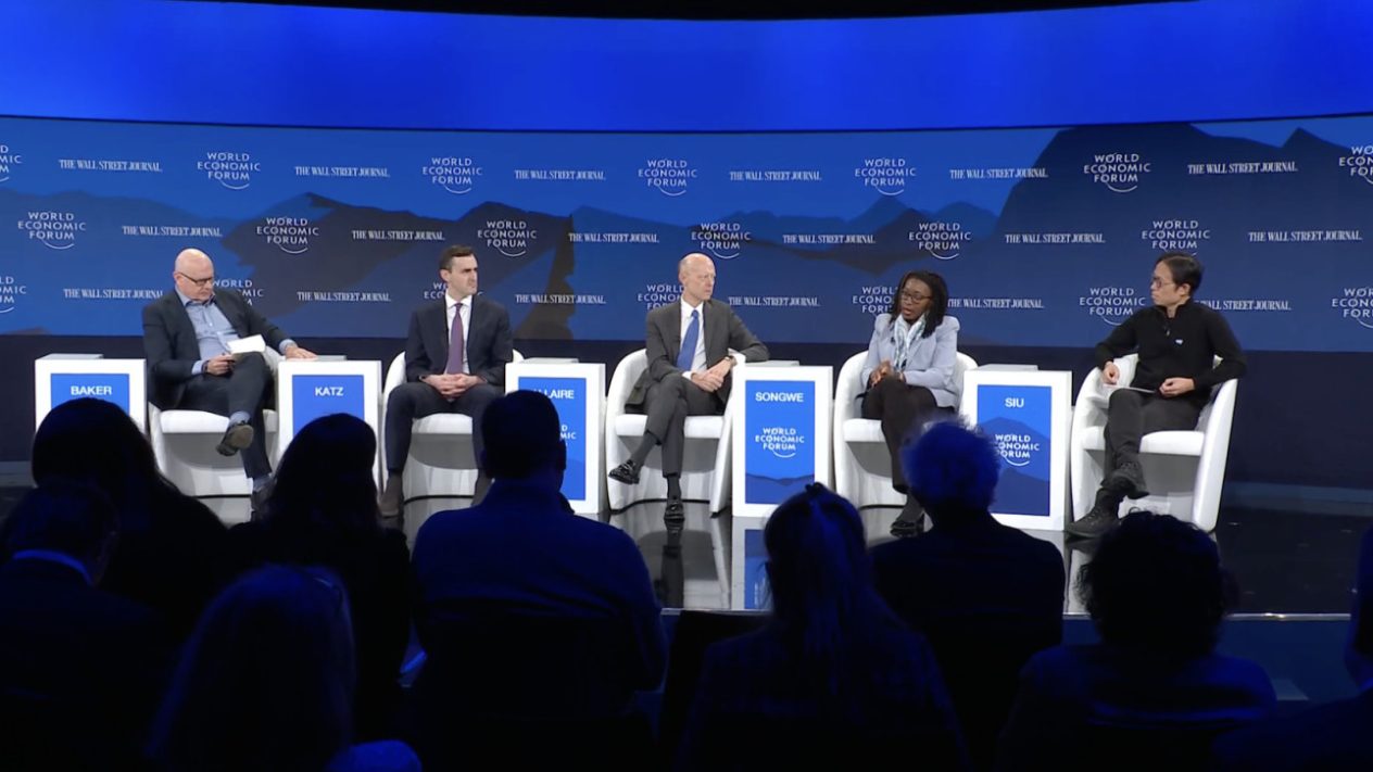 Image of a stablecoin panel at the WEF