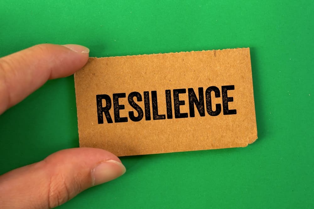 resilience on green background