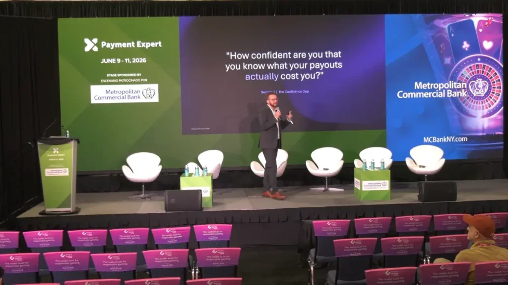 Andrew Skweres, SVP of Product at Stats Perform, speaking at Payment Expert Summit.