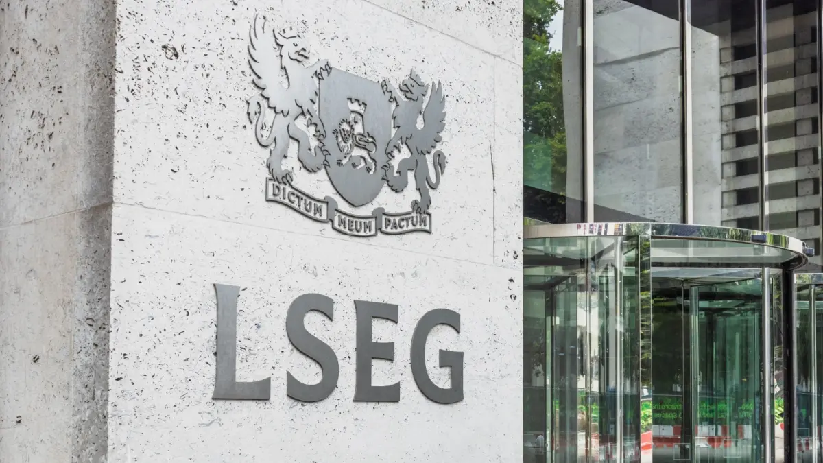 London Stock Exchange Group (LSEG) Headquarters Sign. London, UK, 10 August 2024