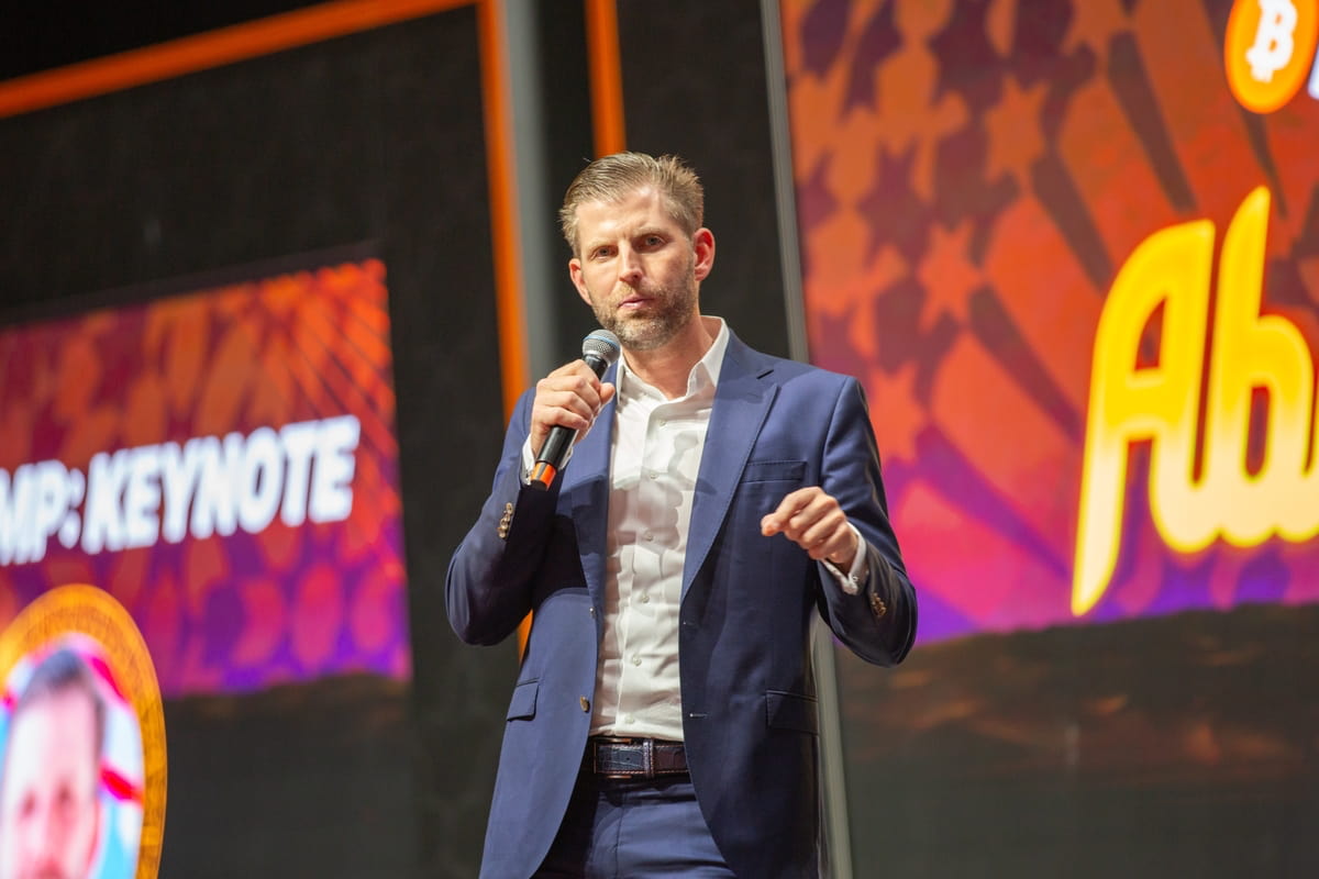 World Liberty Financial Founder, Eric Trump