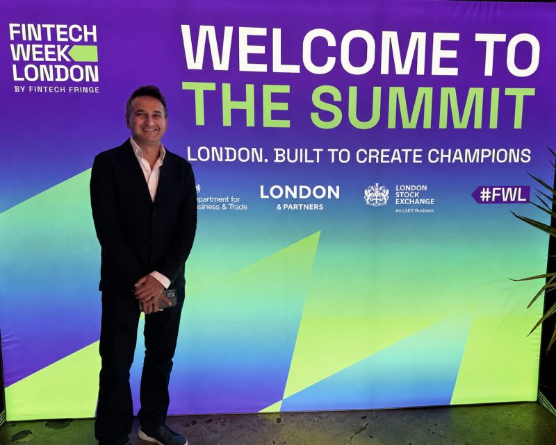 Fahmi Syed at Fintech Week London. Blockchain
